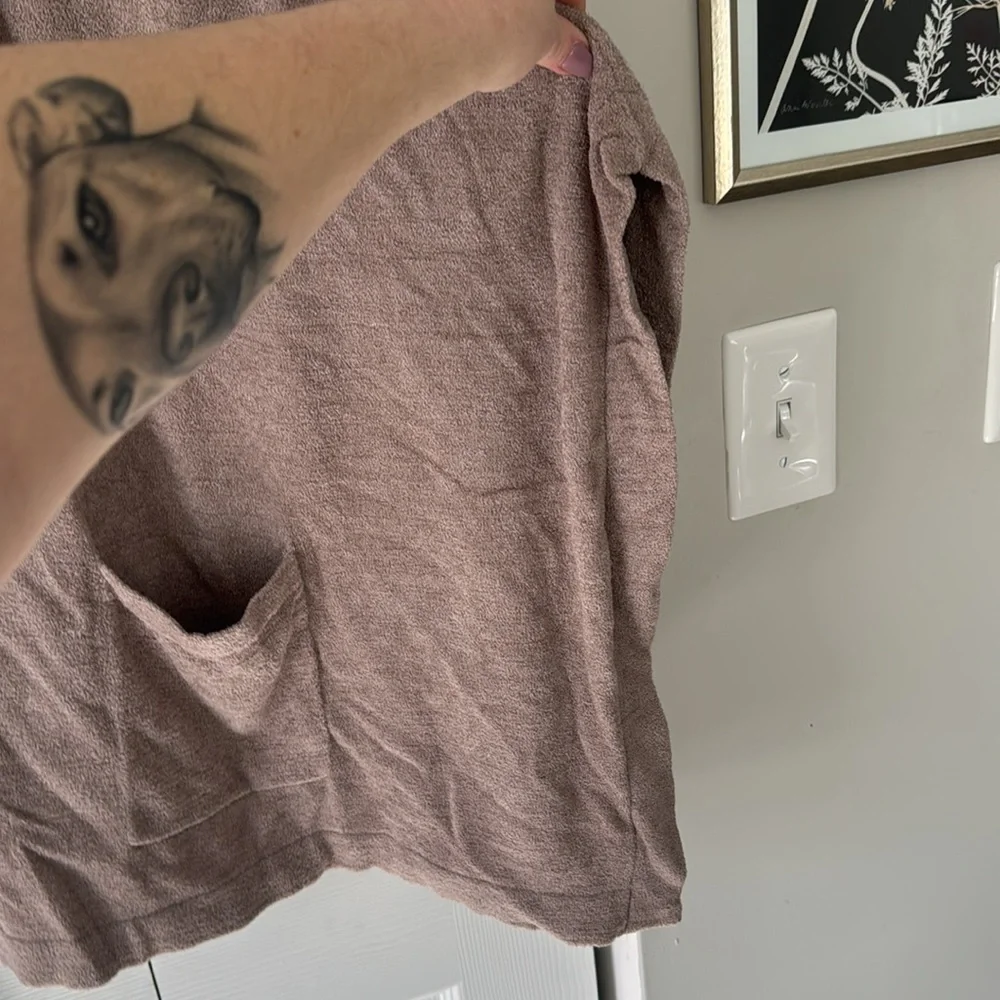 Cozy Brown Open Front Cardigan